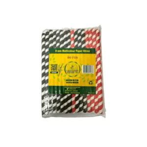 bio ware 8mm multicolour paper straw