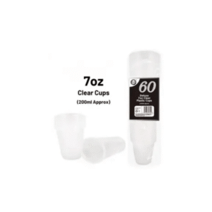 dd 7oz clear plastic cups