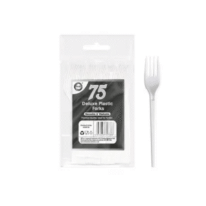 did reusable plastic white forks