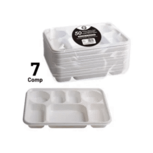 dina deluxe 7 compartment plastic plates