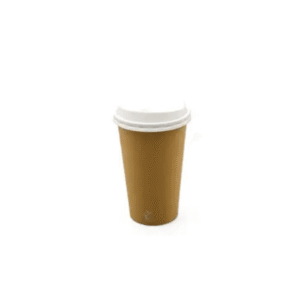eco 12oz dotted hot craft paper cups & lids