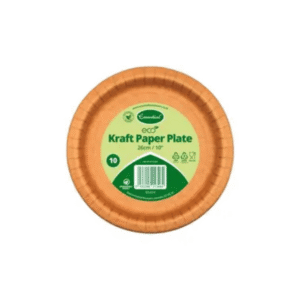 essential 26cm kraft large paper plates