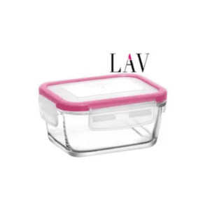 lav lock lid glass square food container