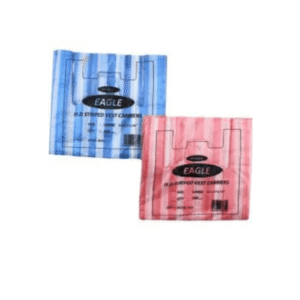 majestic large hd striped plastic carrier bags