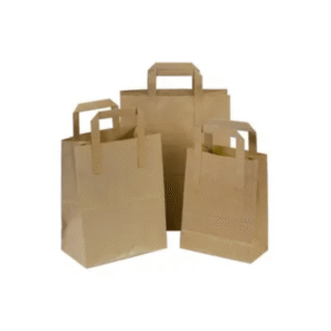 majestic small brown paper handle carrier bags