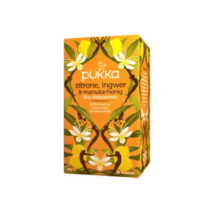 pukka lemon ginger & manuka honey tea