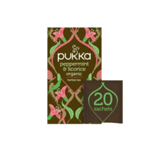 pukka peppermint & licorice tea
