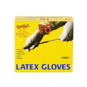 rm latex gloves large 16s