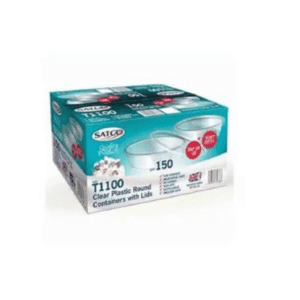 satco micro round plastic cont & lids 1100