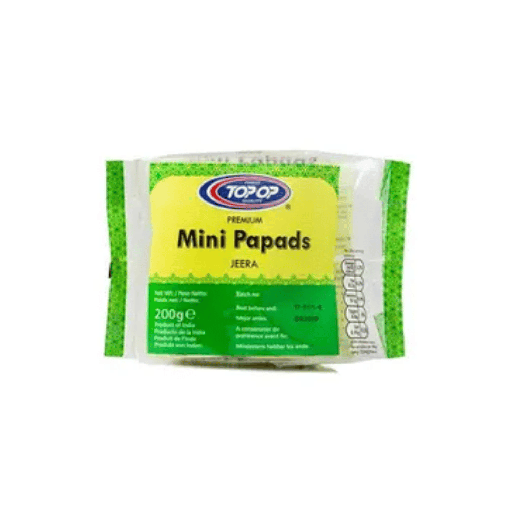 top op mini jeera papad top op mini jeera papad